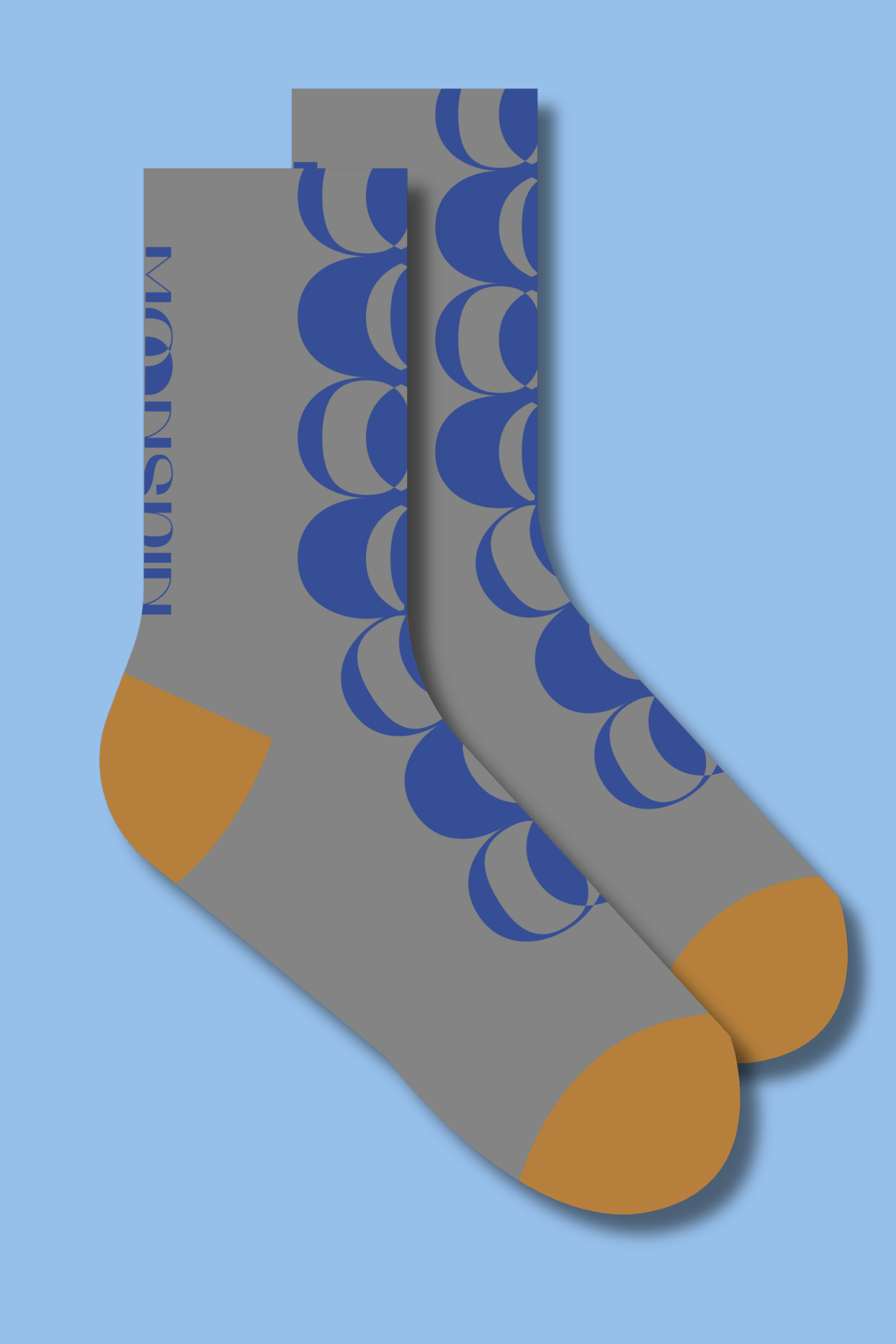 Wool Blend Retro Moon Socks