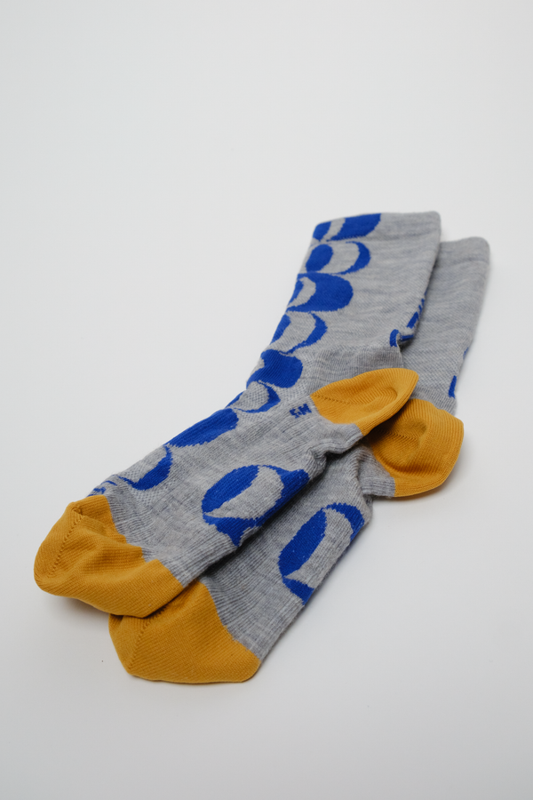 Wool Blend Retro Moon Socks