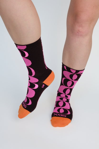 Wool Blend Retro Moon Socks